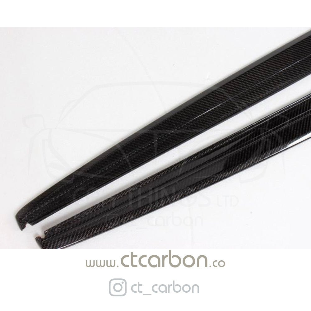 BMW F30 3 SERIES CARBON FIBRE SIDE SKIRTS - MP STYLE - CT Carbon