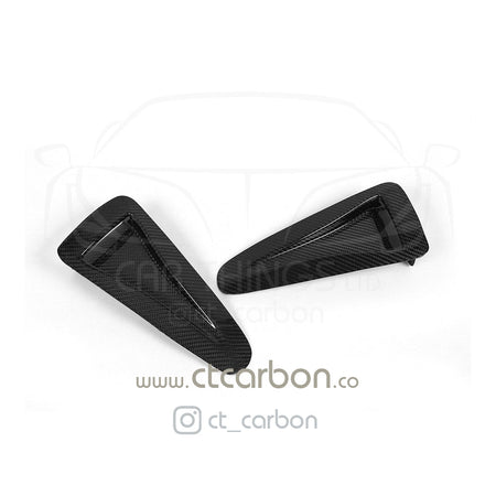 NISSAN GTR R35 CARBON FIBRE BONNET HOOD SCOOPS - CT Carbon