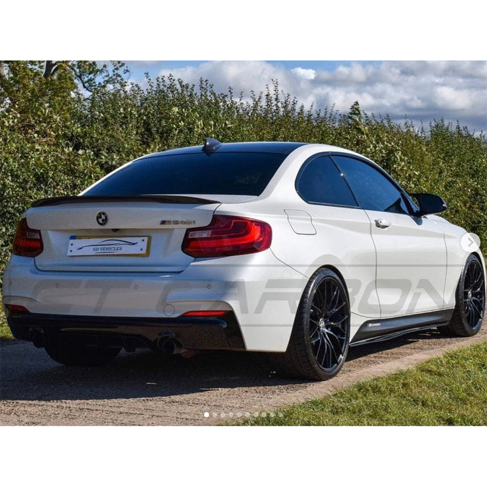 BMW 2 SERIES F23 GLOSS BLACK SPOILIER - MP STYLE - BLAK BY CT CARBON