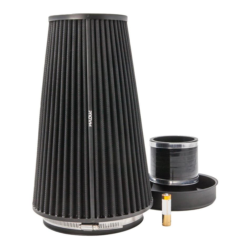 Ramair PRORAM 80mm ID Neck XLarge Cone Air Filter with Velocity Stack and Coupling