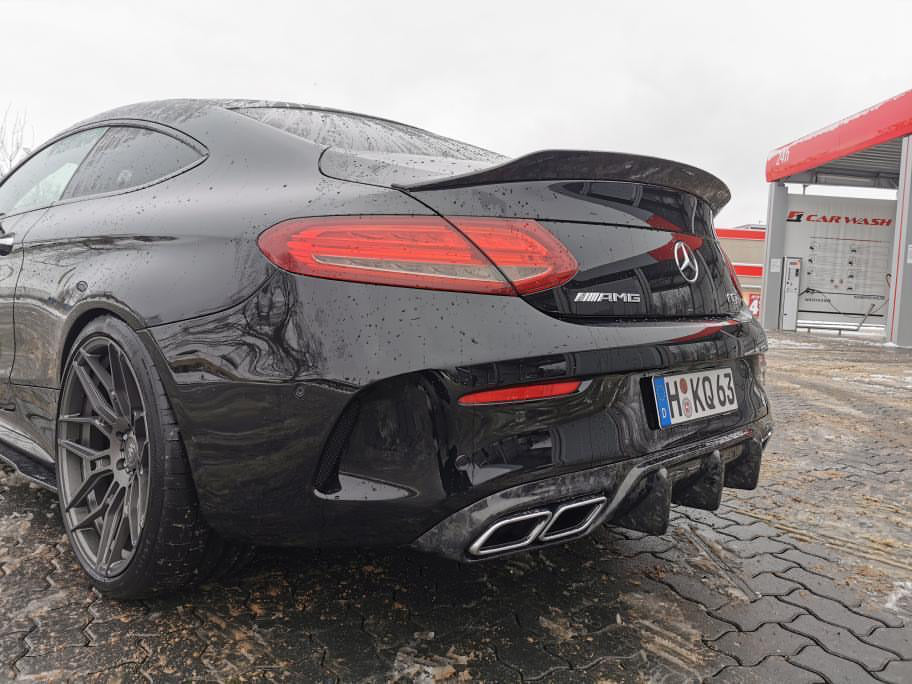 MERCEDES C63/C63S W205 COUPE FORGED CARBON SPOILER - DUCKTAIL PS STYLE - CT Carbon