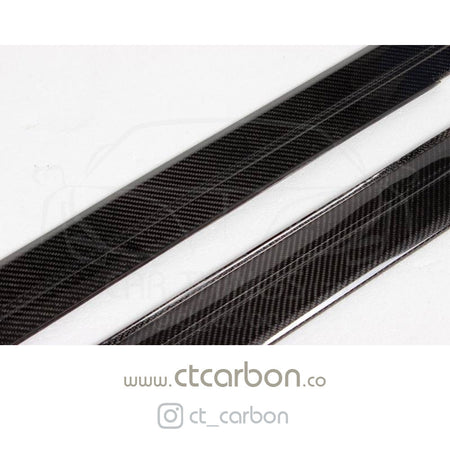 BMW F30 3 SERIES CARBON FIBRE SIDE SKIRTS - MP STYLE - CT Carbon