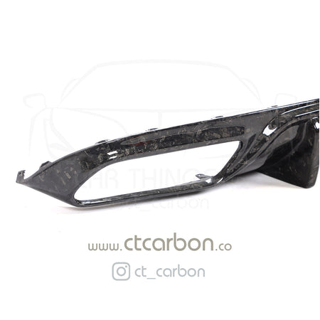 MERCEDES C63/C63S W205 COUPE FORGED CARBON FIBRE DIFFUSER - BIG FIN - CT Carbon