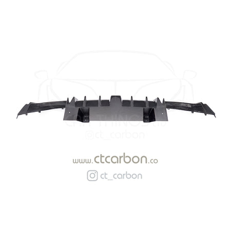 MERCEDES W205 C63 & C63S SALOON 4DR CARBON FIBRE DIFFUSER & EXHAUST TIPS - B STYLE - CT Carbon