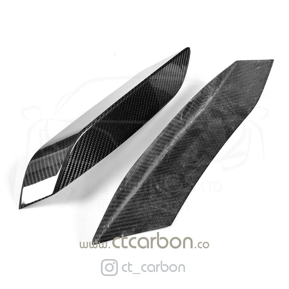 BMW M3/M4 (F80 F82 F83) UPPER FRONT CARBON FIBRE CANARDS - CT Carbon