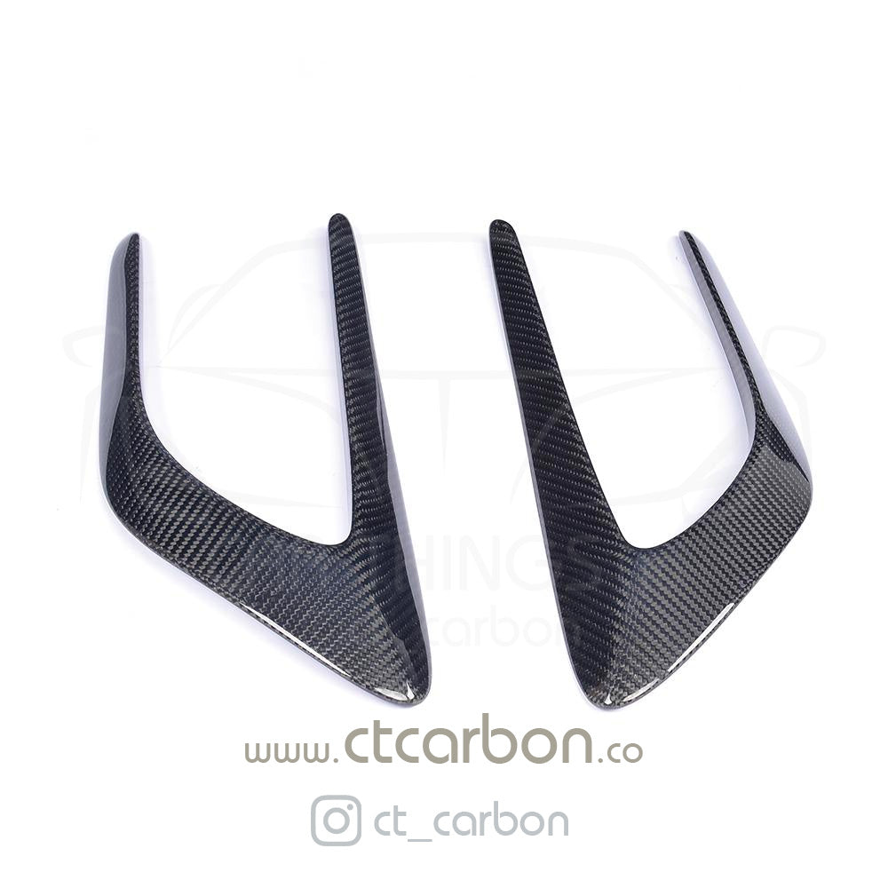 MERCEDES C63/C63S W205 COUPE & SALOON CARBON FIBRE WING TRIMS - CT Carbon