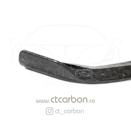 BMW M2C F87 FORGED CARBON FIBRE SPLITTER - 3D STYLE - CT Carbon