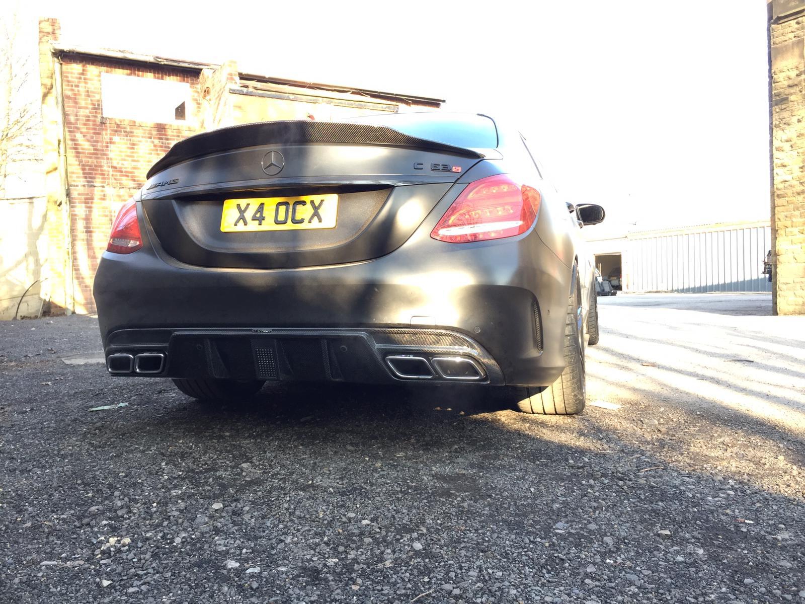 MERCEDES W205 C63 & C63S SALOON 4DR CARBON DIFFUSER - CT DESIGN - CT Carbon