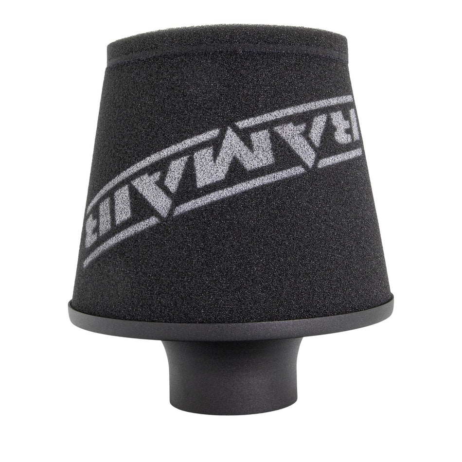 Ramair JS-108-BK 80mm OD Neck Black Large Aluminium Base Cone Filter