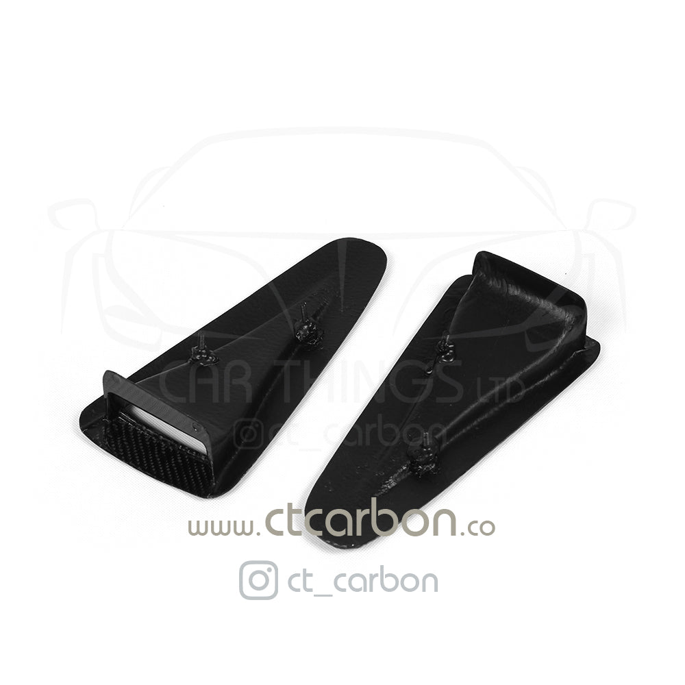 NISSAN GTR R35 CARBON FIBRE BONNET HOOD SCOOPS - CT Carbon