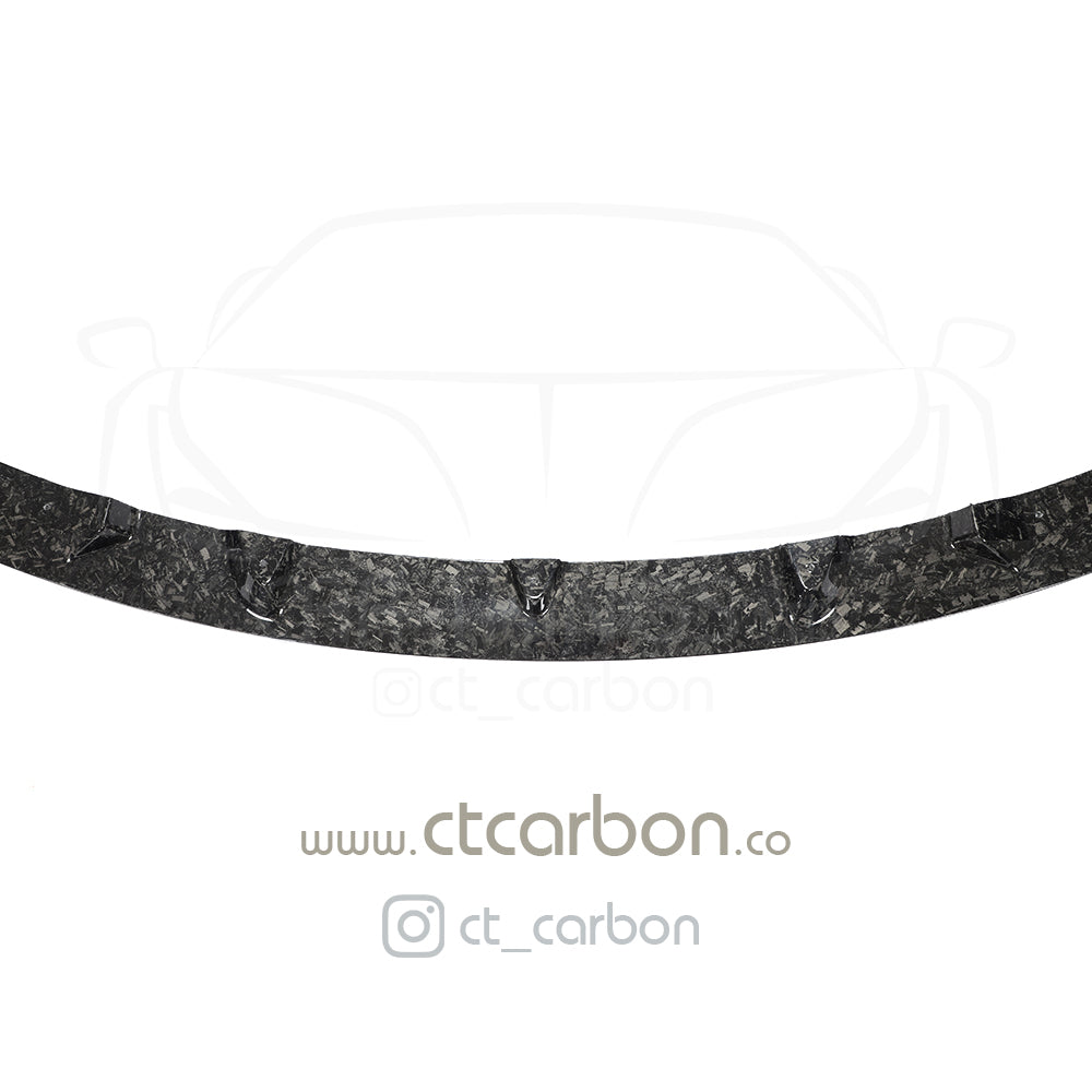 BMW M2C F87 FORGED CARBON FIBRE SPLITTER - 3D STYLE - CT Carbon