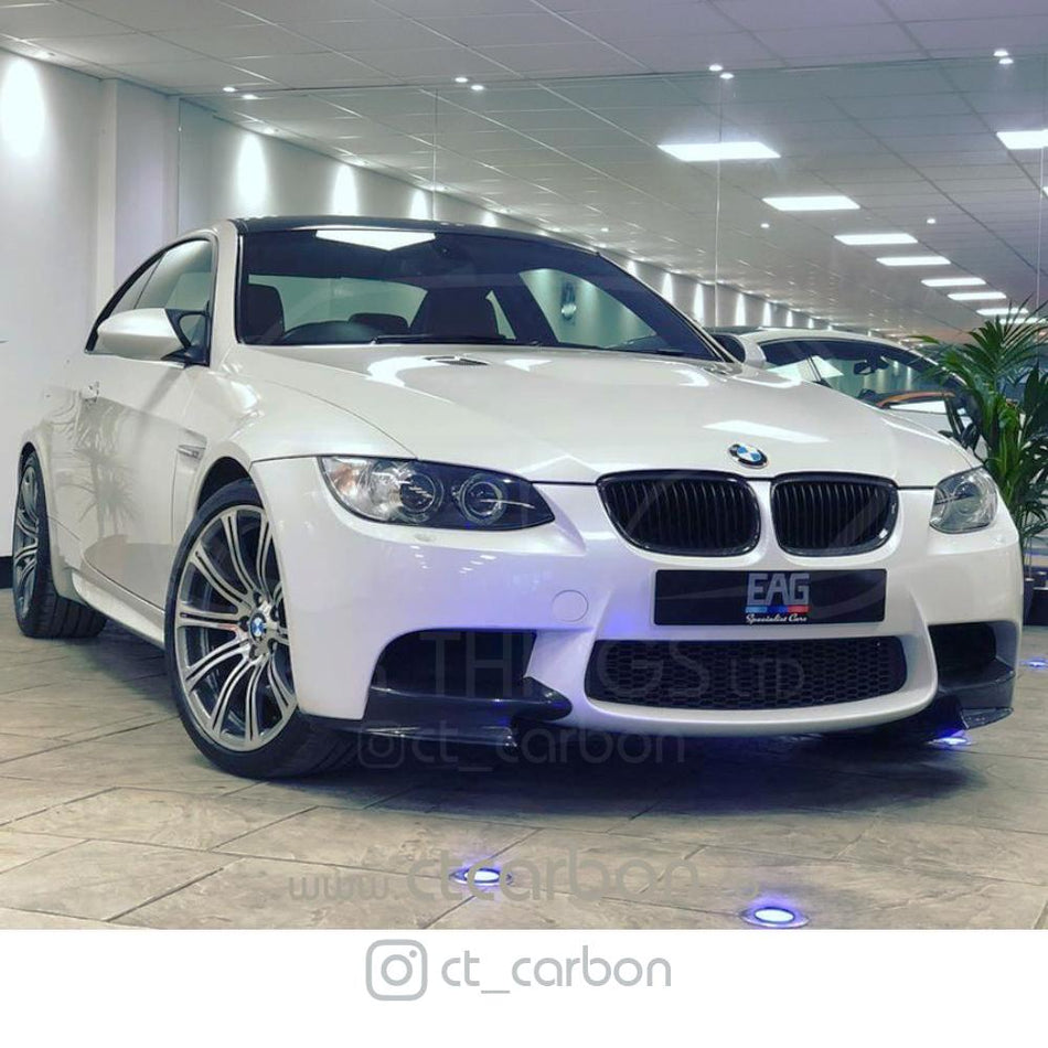 BMW M3 (E92/E90) CARBON FRONT CANARD SPLITTERS - MP STYLE - CT Carbon