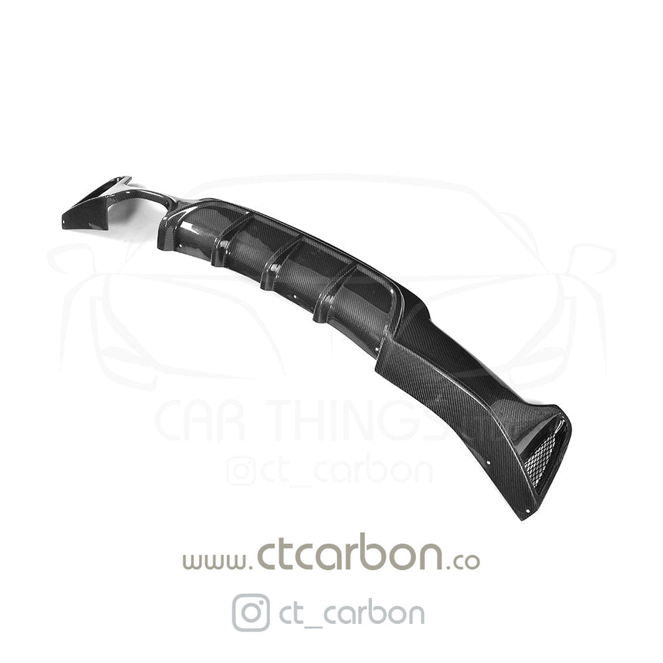 BMW F32 & F33 4 SERIES CARBON FIBRE DIFFUSER - MP STYLE - TWIN EXHAUST - CT Carbon