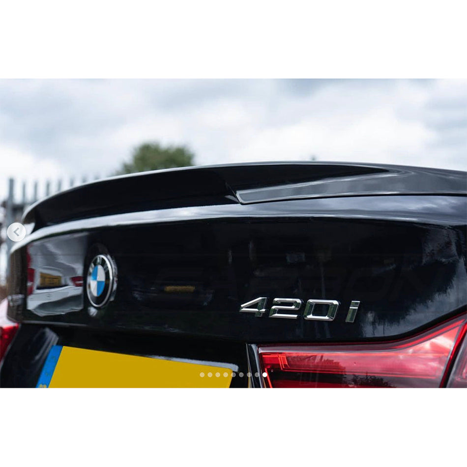 BMW 4 SERIES F36 GLOSS BLACK SPOILER - MP STYLE - BLAK BY CT CARBON