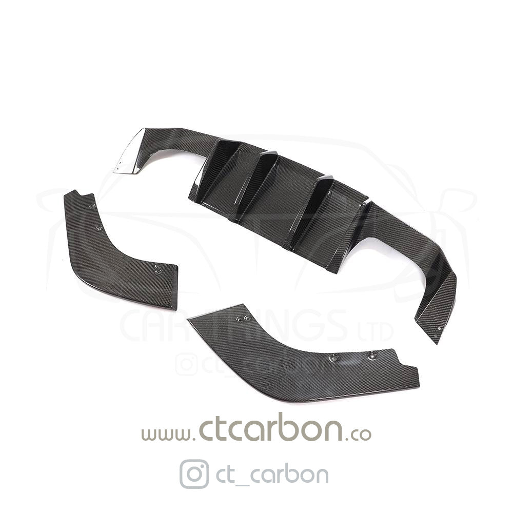 BMW M2 / M2C F87 CARBON FIBRE DIFFUSER - V STYLE - CT Carbon