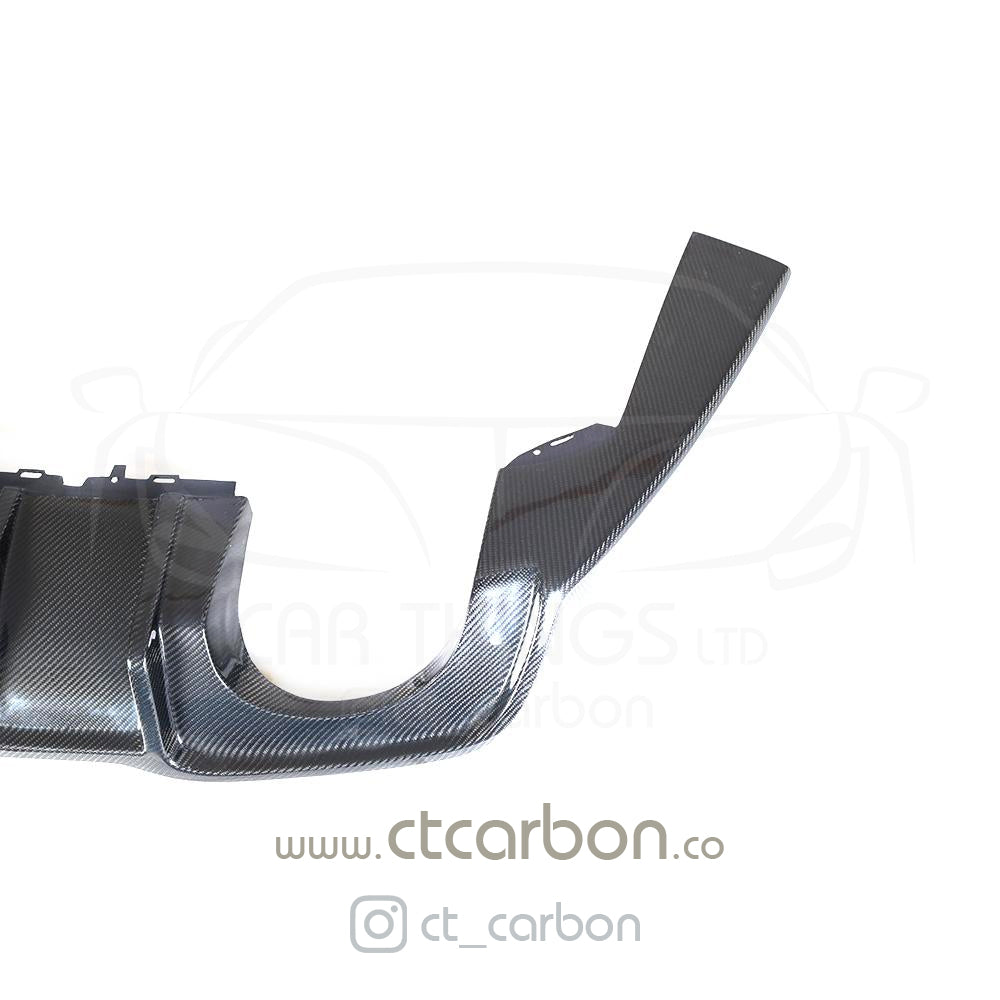 AUDI RS3 8V SALOON REAR CARBON DIFFUSER WITH DTM LIGHT - CT Carbon