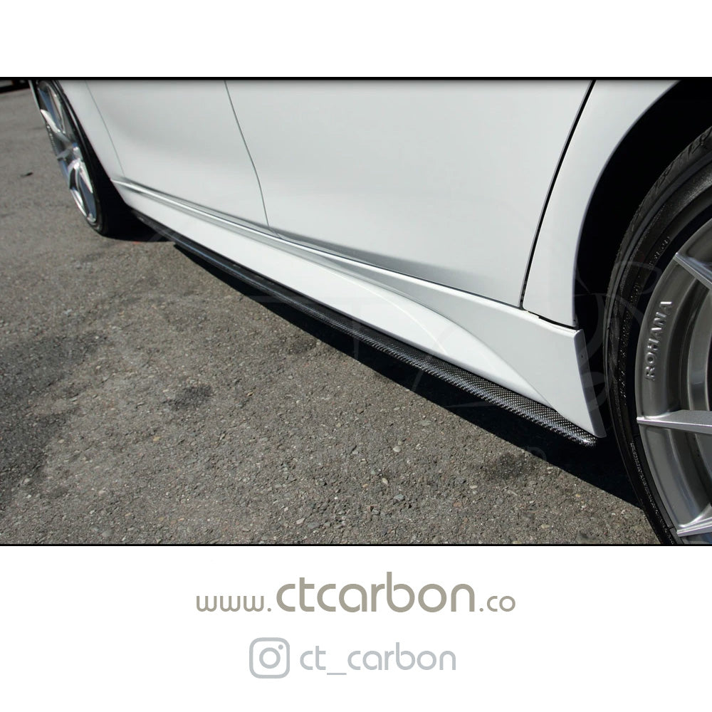 BMW F30 3 SERIES CARBON FIBRE SIDE SKIRTS - MP STYLE - CT Carbon