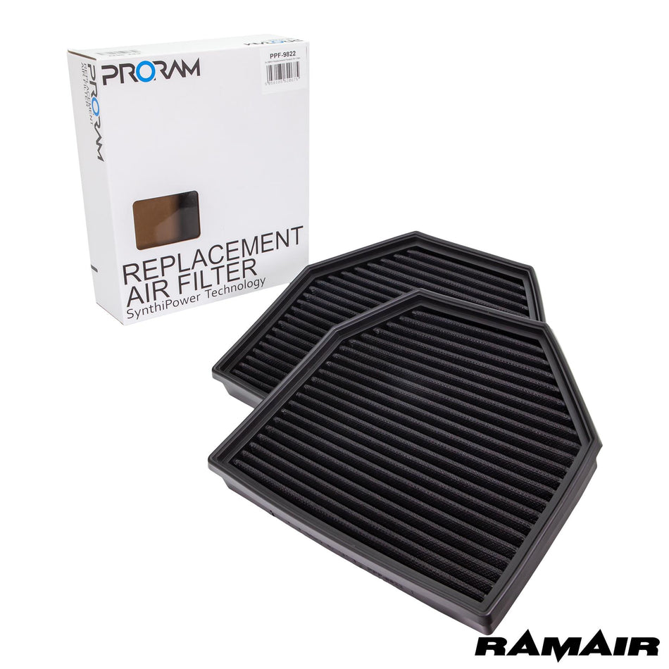 Ramair PPF-9822 - BMW Replacement Pleated Air Filter M3 M4 S55 M5 M6 3.0 S63 4.4 V8