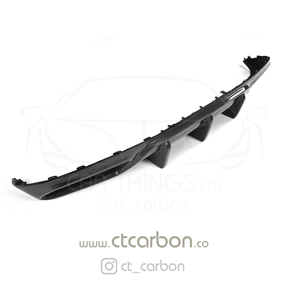 MERCEDES W205 C63 & C63 COUPE 2DR CARBION DIFFUSER - OEM+ CT STYLE - CT Carbon