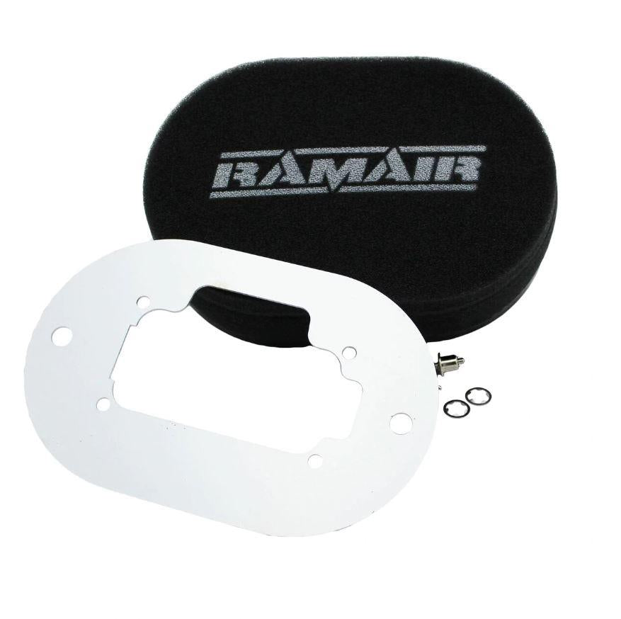 Ramair RS2-238-401 - Carb Air Filter With Baseplate Weber 32/36 DGV 25mm Internal Height