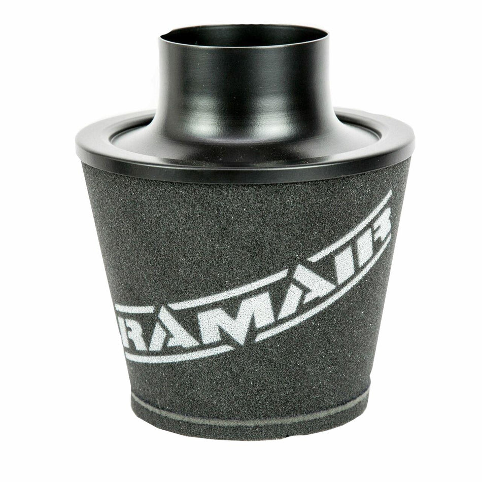 Ramair JS-109-BK 100mm OD Neck Black Large Aluminium Base Cone Filter