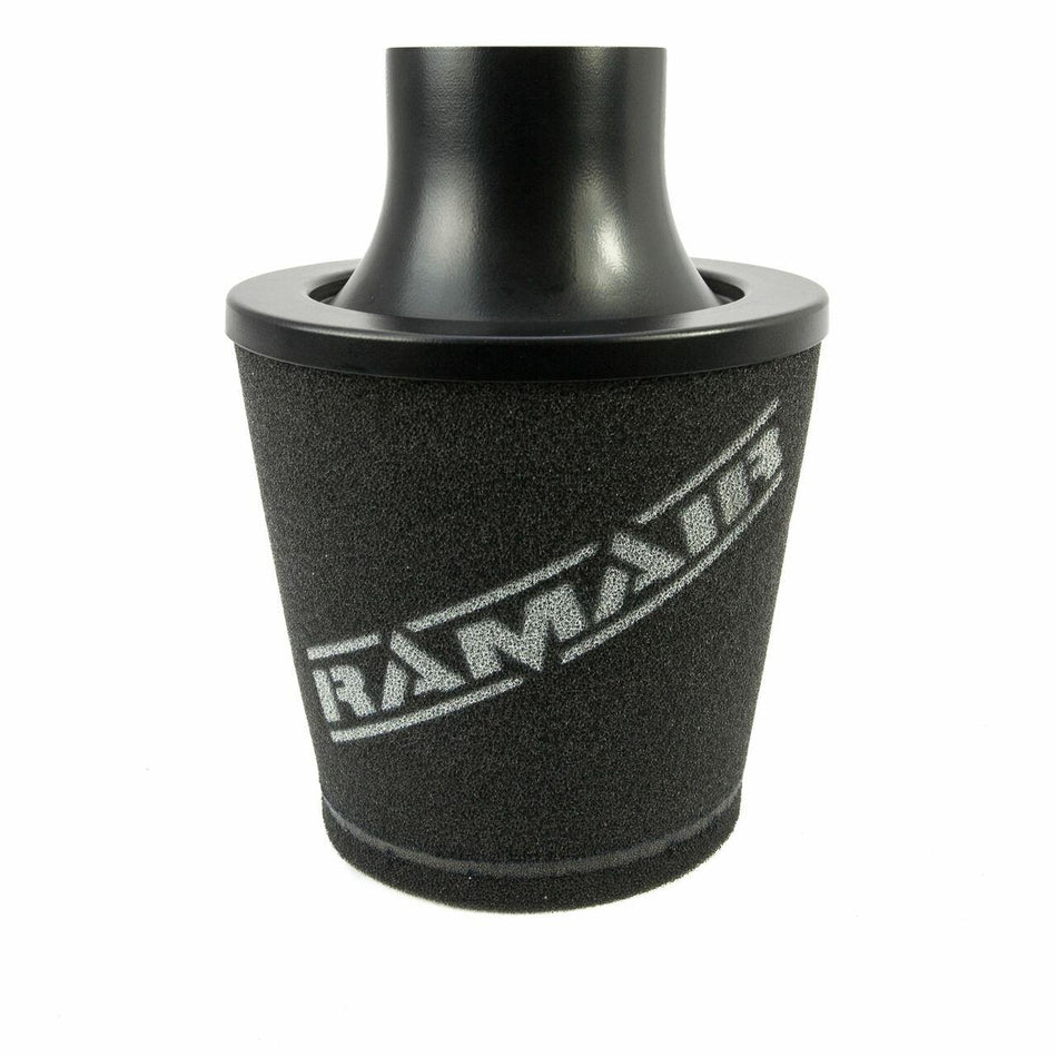 Ramair JS-102-BK 60mm OD Neck Black Small Aluminium Base Cone Filter