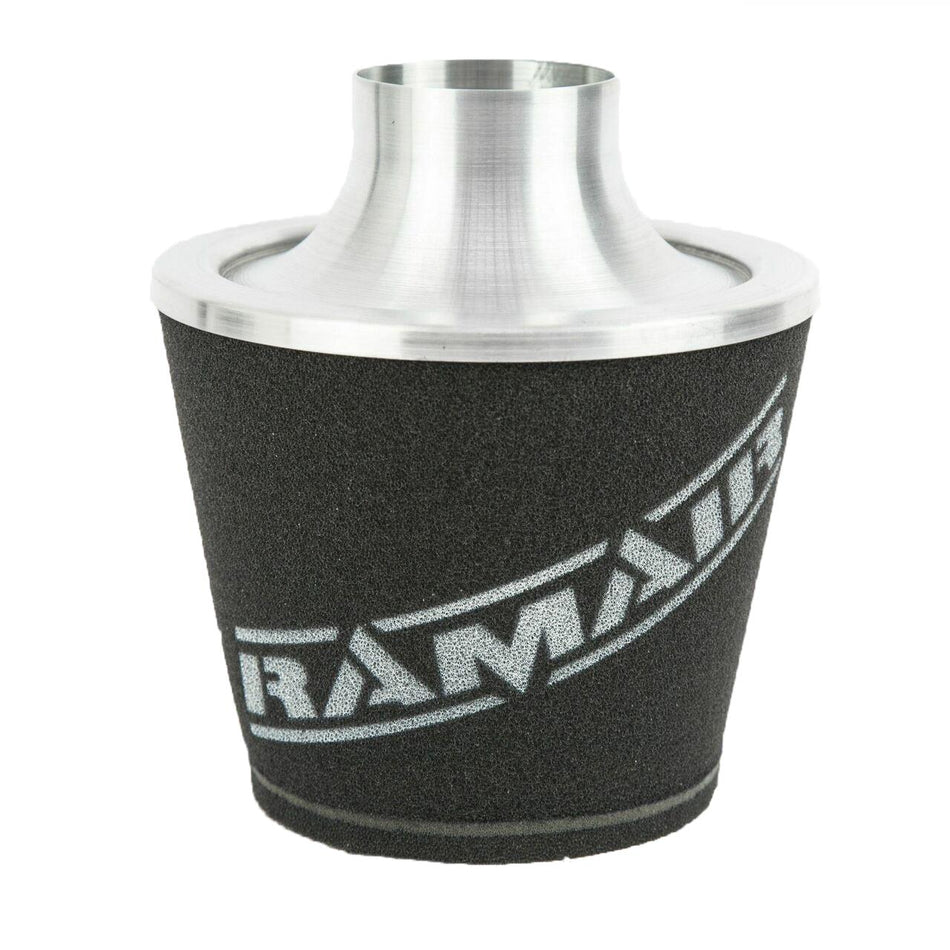 Ramair JS-108-SL 80mm OD Neck Silver Large Aluminium Base Cone Filter