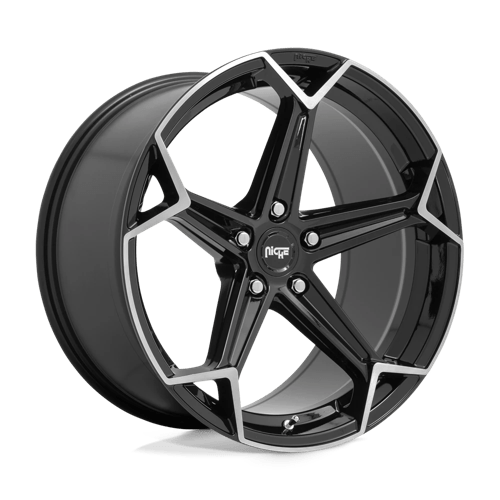 Niche ARROW 1PC 20x9 ET35 5x114.3 GLOSS BLACK BRUSHED