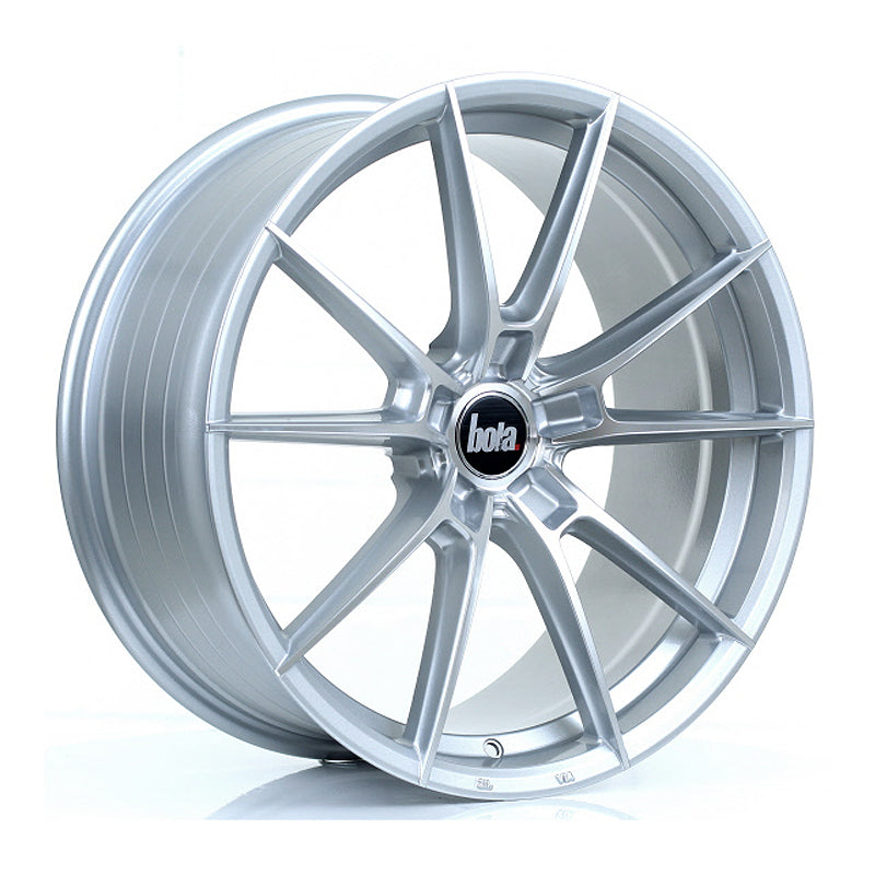 BOLA B19 19x8.5 ET40-45 5x115 SILVER POLISHED FACE