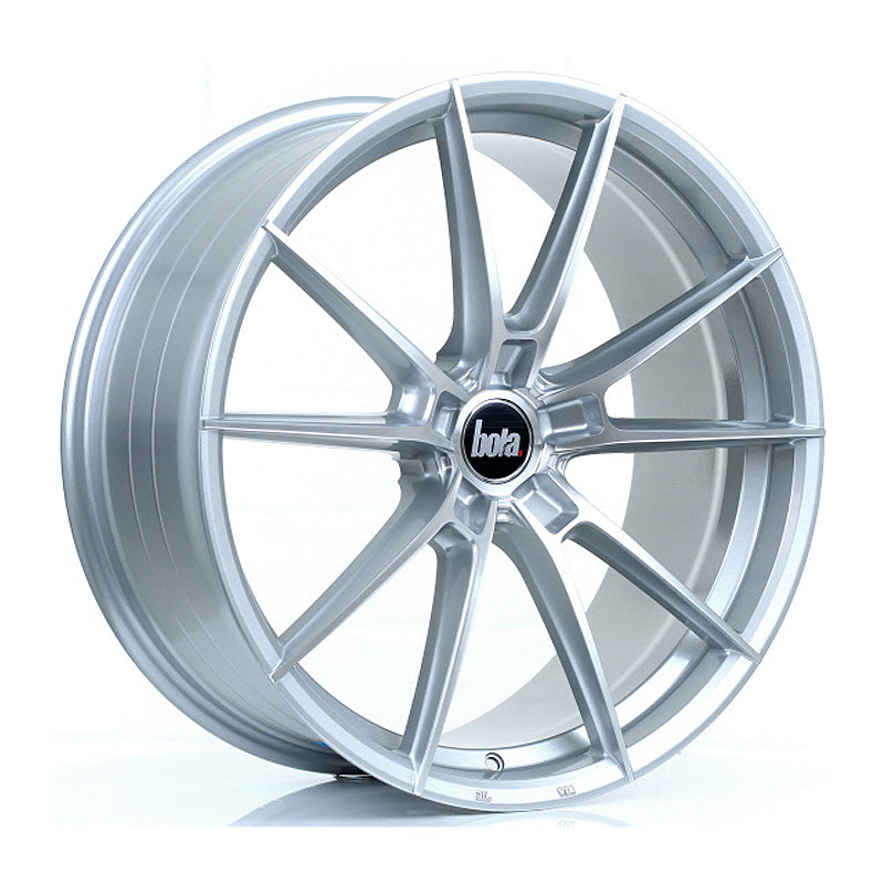 BOLA B19 20x8.5 ET40-45 5x108 SILVER POLISHED FACE