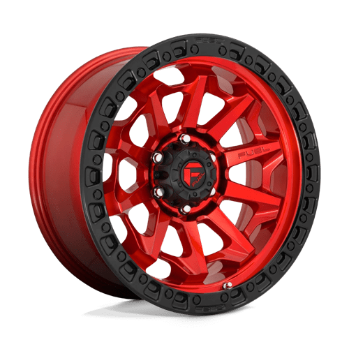 Fuel COVERT 1PC 16x8 ET1 5x139.7 CANDY RED BLACK BEAD RING