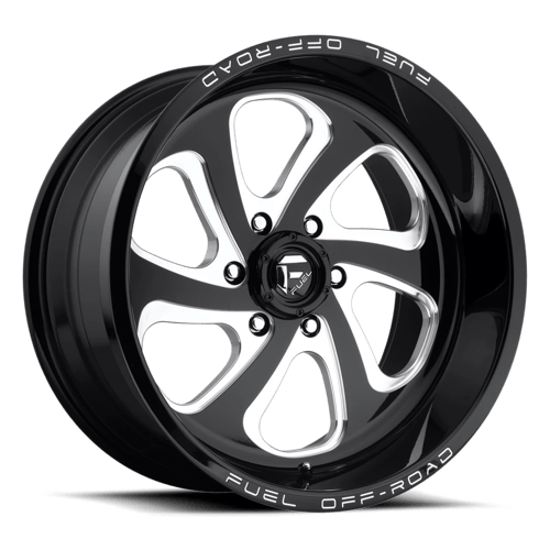 Fuel FLOW 1PC 20x10 ET-18 6x139.7 GLOSS BLACK MILLED