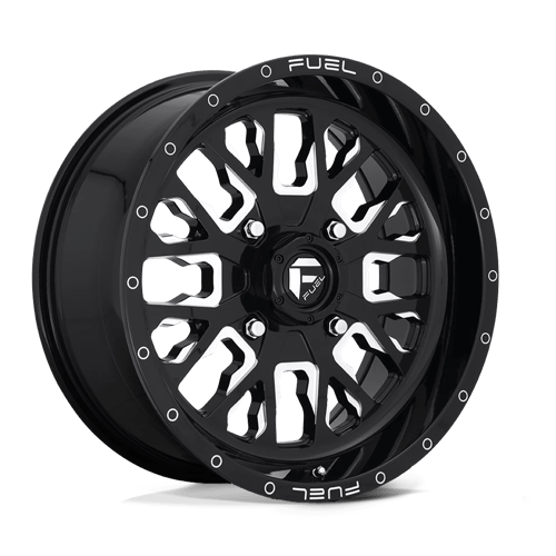 Fuel STROKE UTV 18x7 ET13 4x137 GLOSS BLACK MILLED