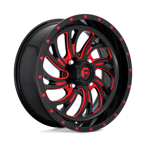 Fuel KOMPRESSOR UTV 18x7 ET13 4x137 GLOSS BLACK RED TINTED CLEAR