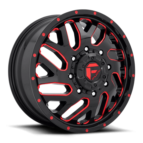 Fuel TRITON 1PC 20x8.25 ET105 8x165.1 GLOSS BLACK RED TINTED CLEAR
