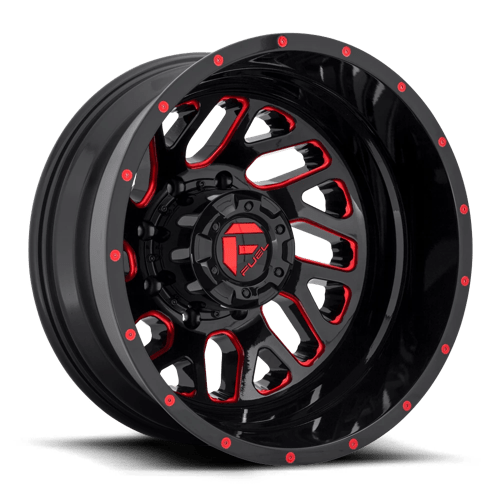 Fuel TRITON 1PC 20x8.25 ET-201 8x200 GLOSS BLACK RED TINTED CLEAR