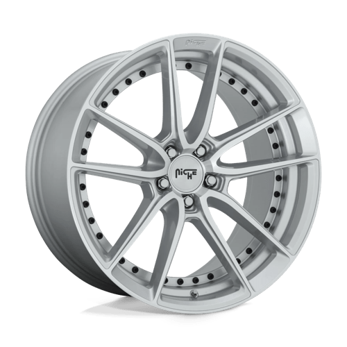 Niche DFS 1PC 18x8 ET40 5x114.3 GLOSS SILVER MACHINED