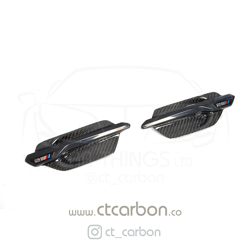 BMW M2 / M2C F87 CARBON FIBRE SIDE VENTS - CT Carbon