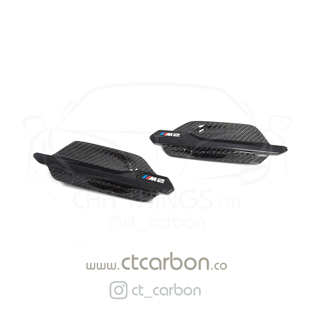 BMW M2 / M2C F87 CARBON FIBRE SIDE VENTS - CT Carbon