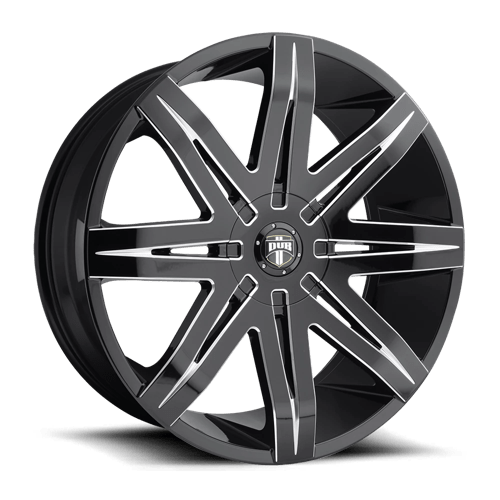 DUB STACKS 1PC 20x9 ET15 BLANK GLOSS BLACK MILLED