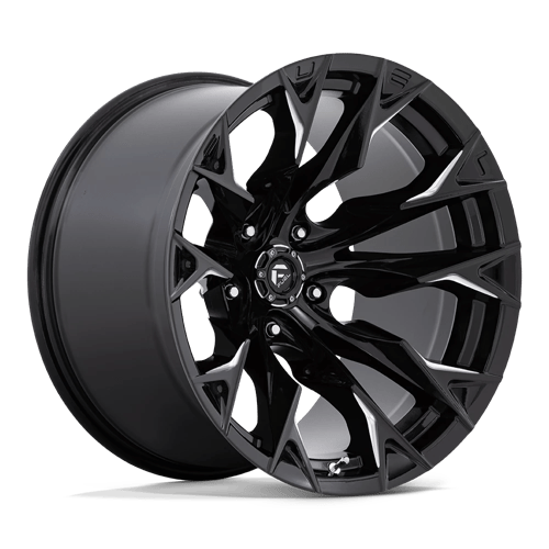 Fuel FLAME 1PC 20x12 ET-44 5x127 GLOSS BLACK MILLED
