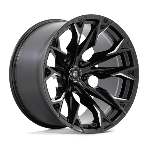 Fuel FLAME 1PC 22x12 ET-44 5x127 GLOSS BLACK MILLED