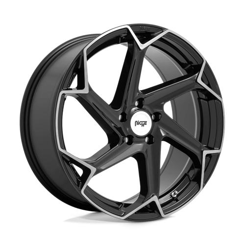 Niche FLASH 1PC 20x10.5 ET35 5x120 GLOSS BLACK BRUSHED