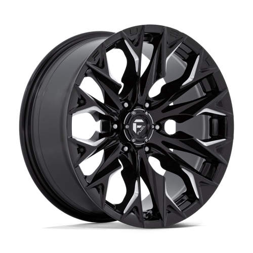 Fuel FLAME 1PC 20x9 ET1 6x139.7 GLOSS BLACK MILLED