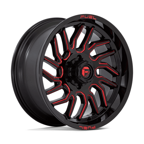 Fuel HURRICANE 1PC 20x9 ET1 6x135 GLOSS BLACK MILLED RED TINT