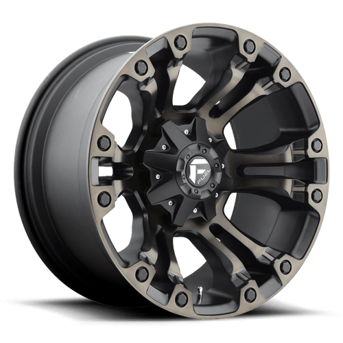 Fuel VAPOR 1PC 22x10 ET-18 6x135, 6x139.7 MATTE BLACK DOUBLE DARK TINT