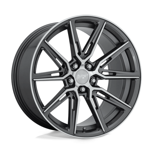 Niche GEMELLO 1PC 20x10.5 ET40 5x112 GLOSS ANTHRACITE MACHINED