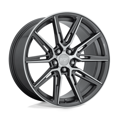 Niche GEMELLO 1PC 20x9 ET35 5x114.3 GLOSS ANTHRACITE MACHINED