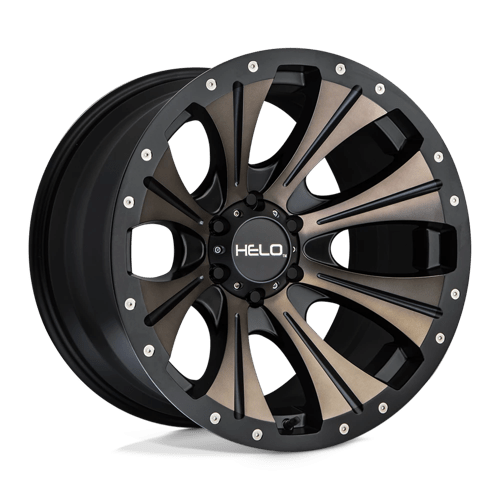 Helo HE901 20x9 ET-12 6x139.7 SATIN BLACK MACHINED W/ DARK TINT