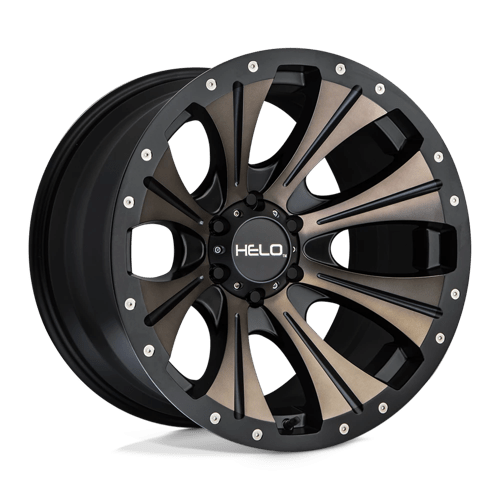 Helo HE901 18x9 ET18 6x139.7 SATIN BLACK MACHINED W/ DARK TINT